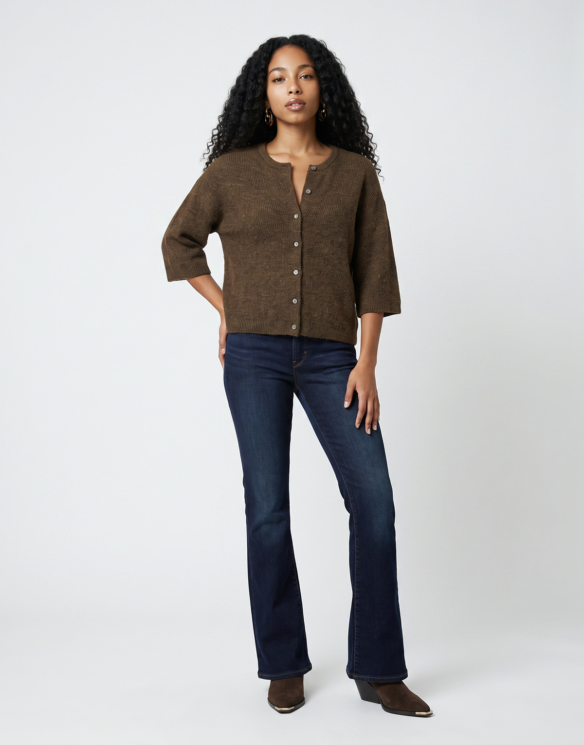 Levis 315 SHAPING BOOT Blu Jeans Bootcut Donna - Imagen 2